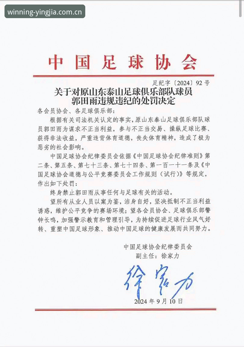足协第三批禁足名单详解：65人因行贿操控比赛受罚，盈嘉体育平台解读行业新规